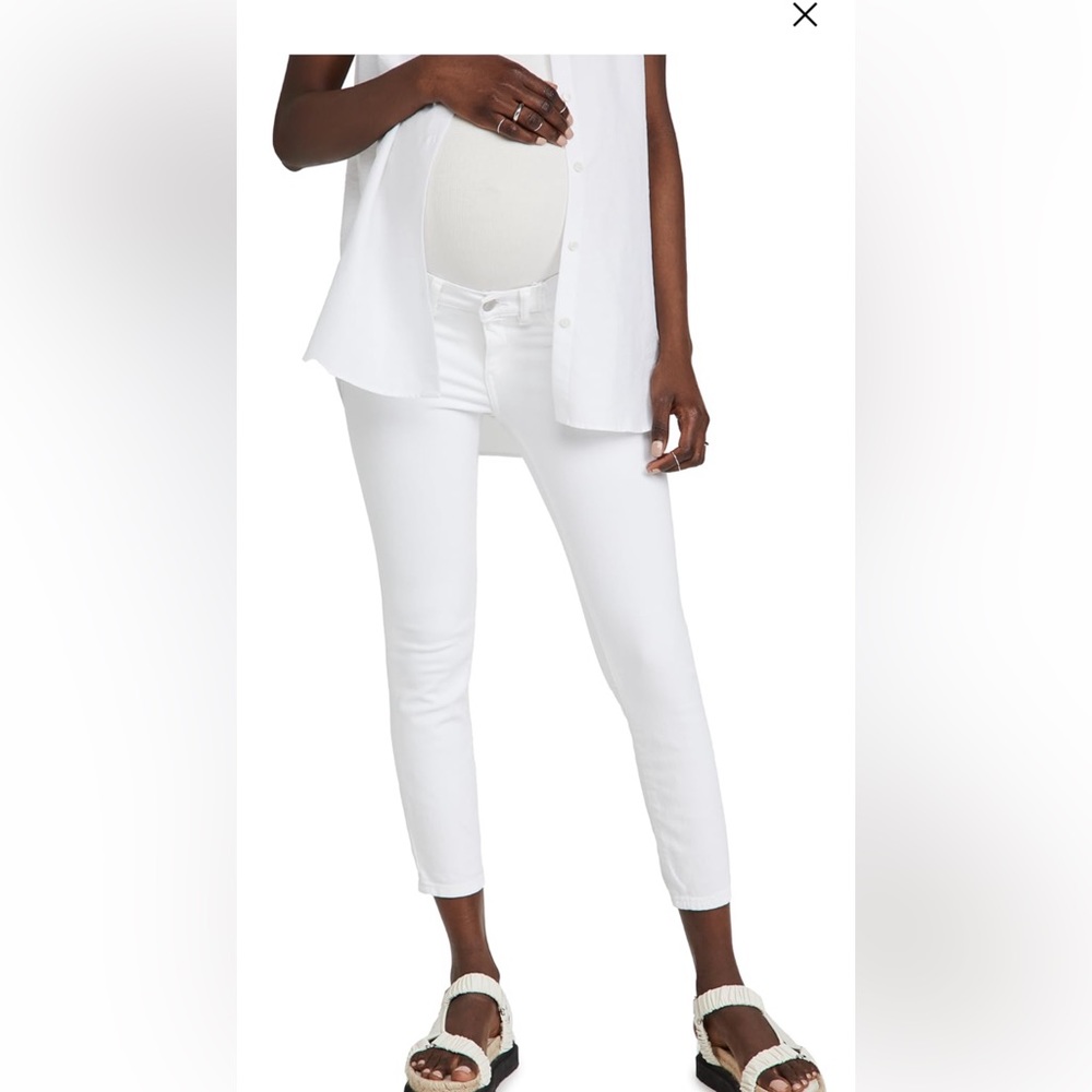 DL1961 Florence Crop Skinny Maternity Jeans, Size 28
